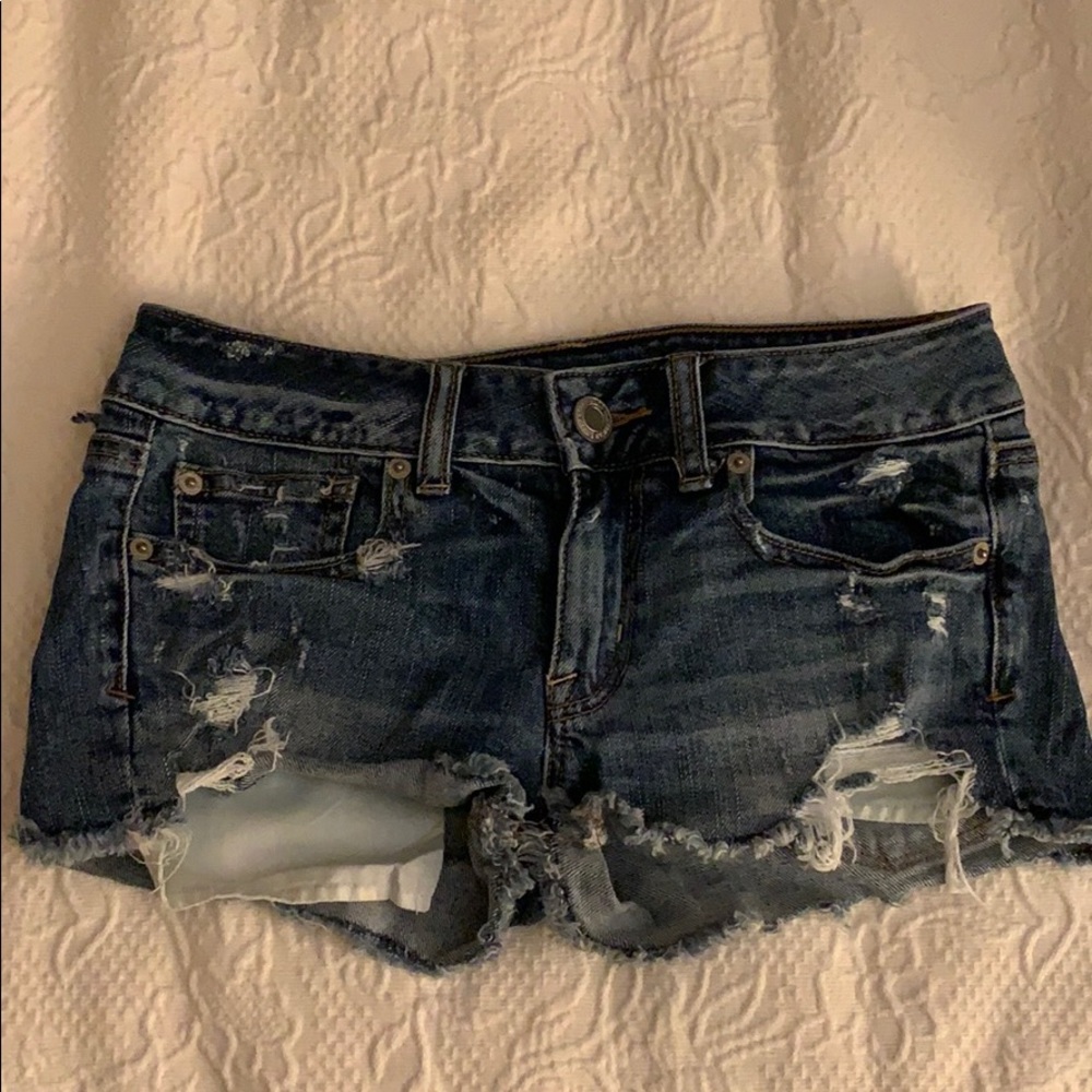 American Eagle low rise jean shorts